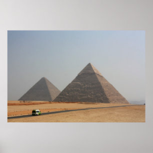 First Two Pyramids of Giza Poster
