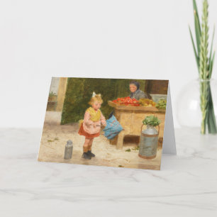 First Umbrella   Victor Gabriel Gilbert Card