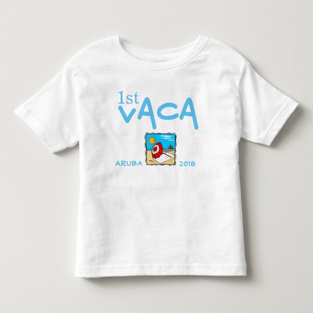 first vacation personalised toddler T-Shirt (Front)