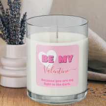 First Valentine's Day Modern Pink And White Heart