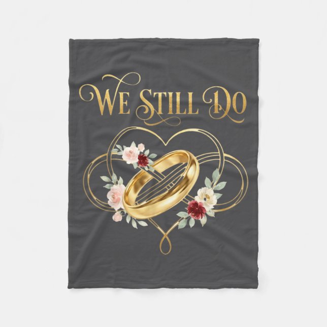 First Valentines Day Together Valentine Milestone  Fleece Blanket (Front)