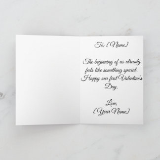 First Valentine's Day Together | Valentines Card