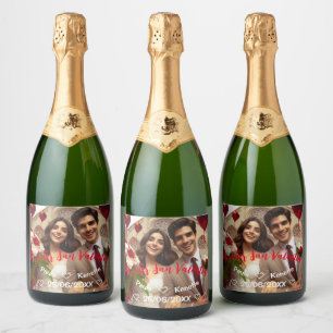 First Valentines's Day Together   Photo Spanish Sparkling Wine Label