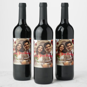 First Valentines's Day Together   Photo Spanish Wine Label