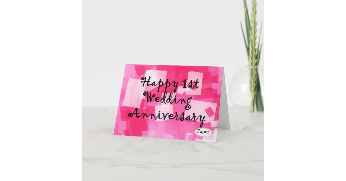 first-wedding-anniversary-card-zazzle