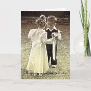 First Wedding Anniversary Happy Anniversary Card