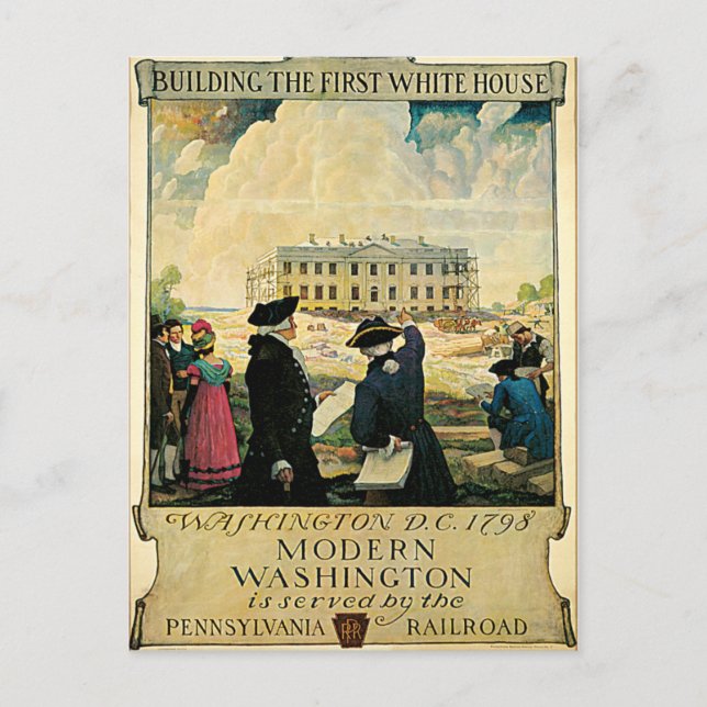 First White House Washington D.C. Postcard (Front)