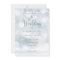 First Winter Snowflakes Elegant Script Wedding