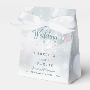 First Winter Snowflakes Wedding Favour Box