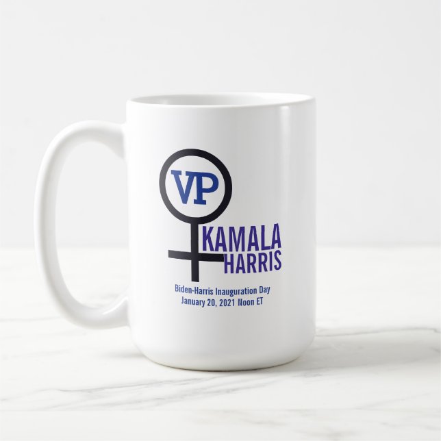 First Woman Vice President Kamala Harris VP Coffee Mug (Left)