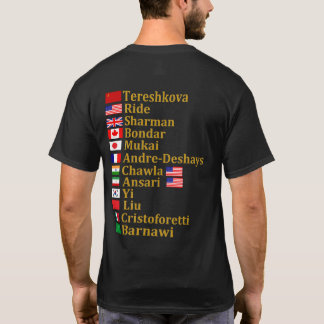 First Women Astronauts from Around the World T-Shirt
