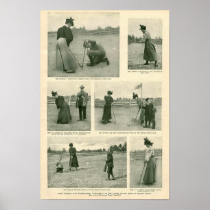 First Women's Golf Tournament Of The USA - Print