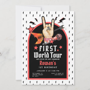 First World Tour Birthday Invitation