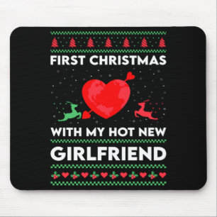 First Xmas With My New Girlfriend Men Ugly Christ Mouse Mat