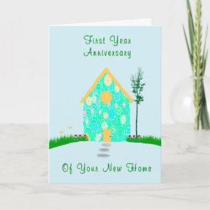 First Year Anniversary of New Home Card