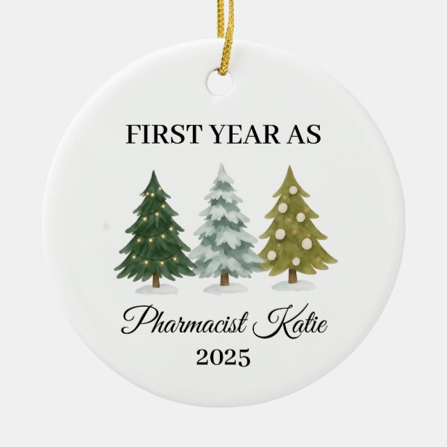 First Year as Pharmacist, Pharmacist Ornament (Front)