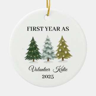 First Year as volunteer, volunteer Ornament