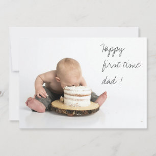 First year dad Fathers day Photo Card