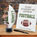 First Year Down Autograph my Birthday Football Pedestal Sign<br><div class="desc">Presenting our charming 'Please Autograph My Birthday Football' Tabletop Sign—a unique touch that adds a personalised and memorable twist to your 'First Year Down' football-themed celebration. This sign doesn't just invite guests; it beckons them to contribute to a keepsake that captures the spirit of the day. Crafted with thoughtfulness, this...</div>