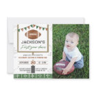 First Year Down Football 1st Birthday Party Photo