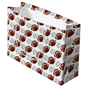 First Year Down Football Birthday Large Gift Bag