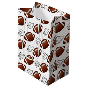 First Year Down Football Birthday Medium Gift Bag