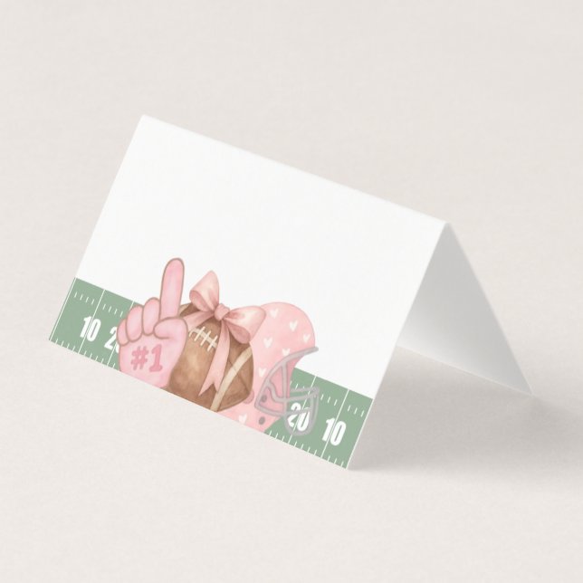 FIRST year down, Football Birthday, ONE  (Front)