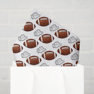 First Year Down Football Birthday  Tissue Paper