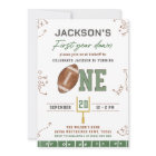 First Year Down Football First Birthday Party