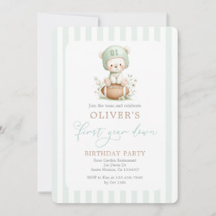 First Year Down  Invitation