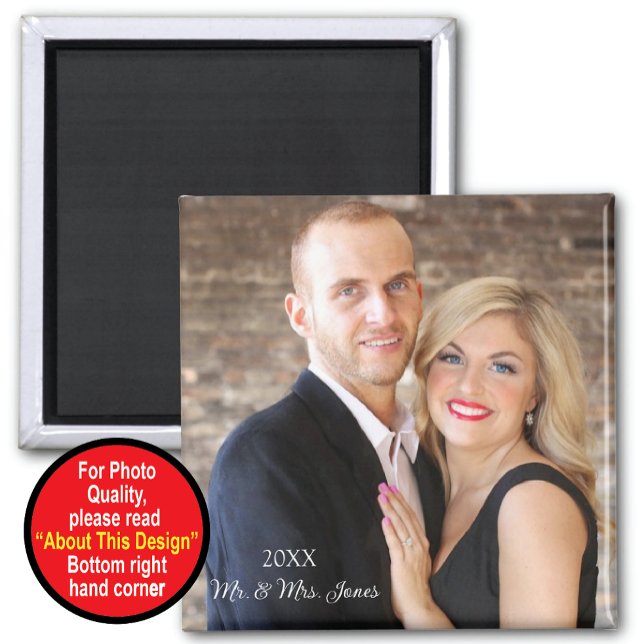 First Year Married Magnet With Photo (Creator Uploaded)
