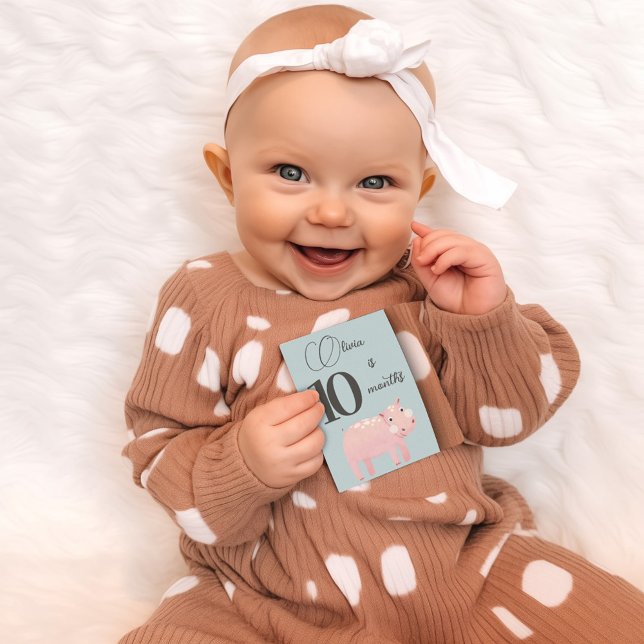 First Year Milestone Card “Cute Jungle Animals’ (Creator Uploaded)