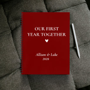 First Year Together Keepsake Journal for Newlyweds