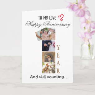 First Year Wedding Anniversary Card