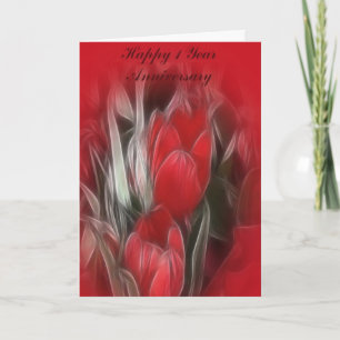 First Year Wedding Anniversary Card