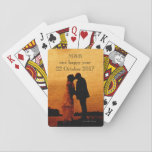 First year wedding anniversary keepsake playing cards<br><div class="desc">If preferred,  add your own personal touch to the design. All pictures and fonts are changeably and removable.</div>