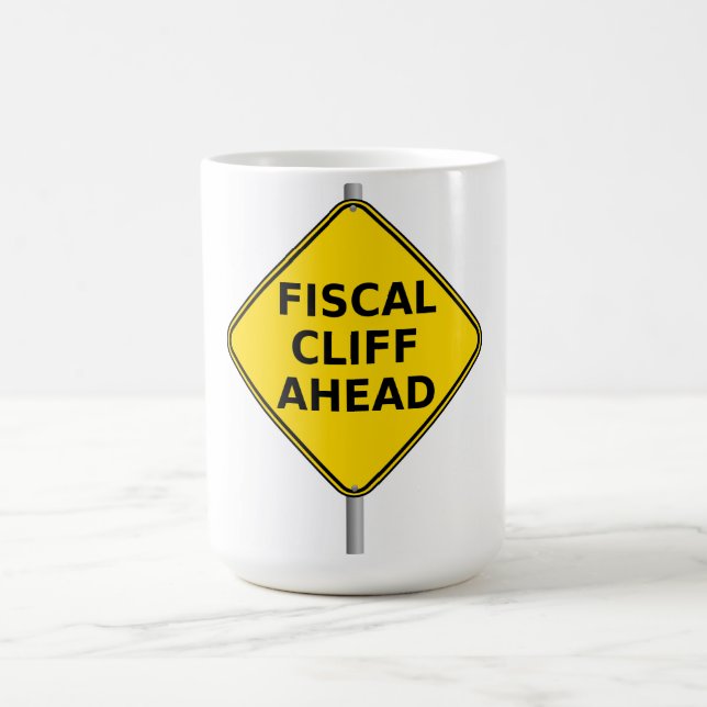 Fiscal Cliff Ahead Coffee Mug (Center)