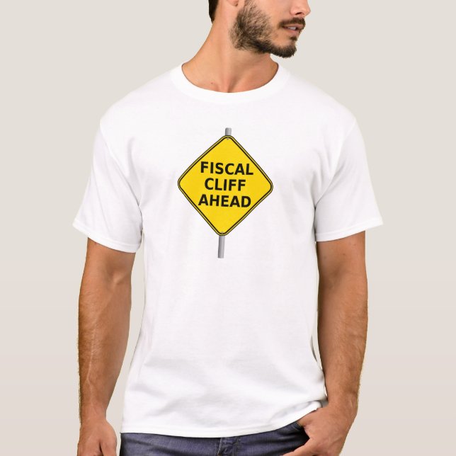 Fiscal Cliff Ahead T-Shirt (Front)
