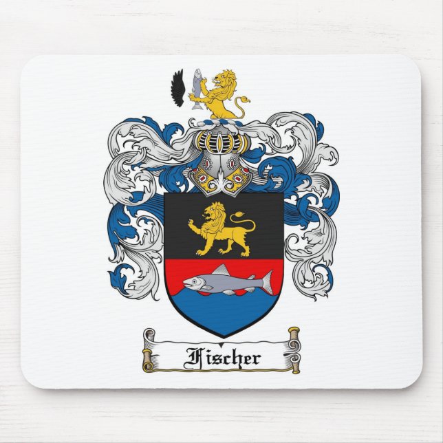FISCHER FAMILY CREST -  FISCHER COAT OF ARMS MOUSE MAT (Front)