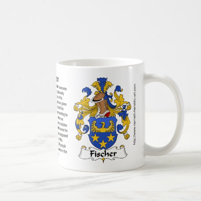 Fischer Family Crest on a mug (Right)