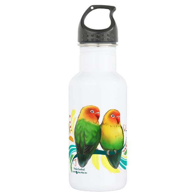 Fischer Lovebirds 532 Ml Water Bottle (Front)
