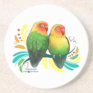 Fischer Lovebirds Coaster