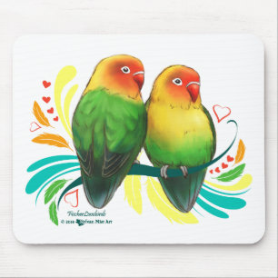 Fischer Lovebirds Mouse Mat