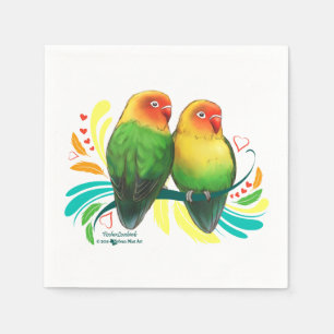 Fischer Lovebirds Napkin
