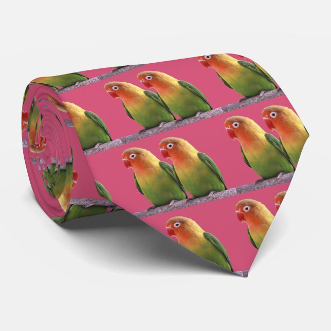 “Fischer's Lovebird” Tie (Rolled)