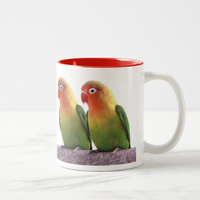 Fischer's Lovebird Two-Tone Coffee Mug (Right)
