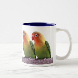Fischer's Lovebird Two-Tone Coffee Mug
