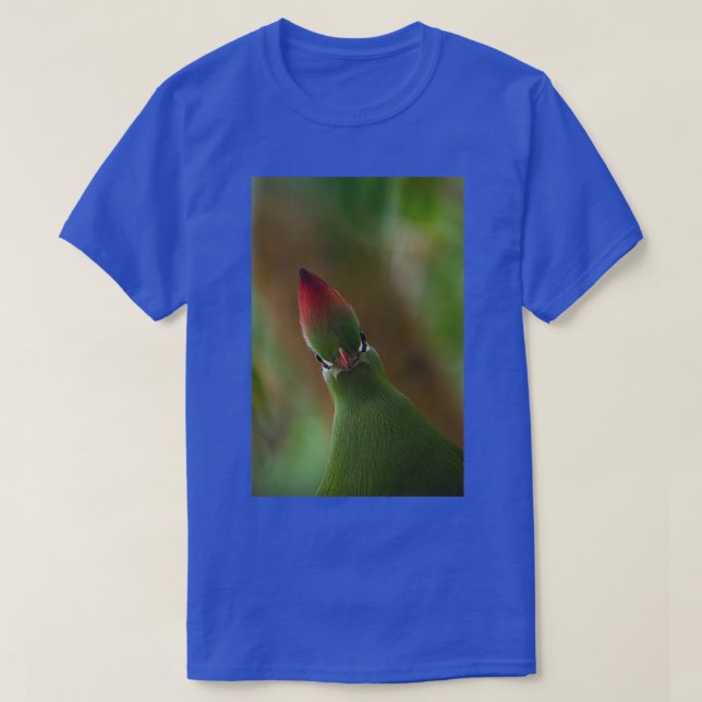 Fischers Turaco bird portrait T-Shirt (Design Front)