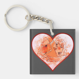 Fischpärchen Key Ring