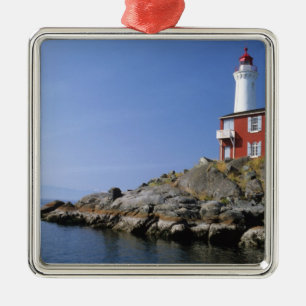Fisgard Lighthouse in the Fort Rodd Hill Metal Tree Decoration